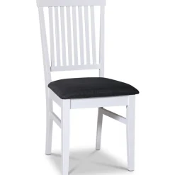 Stol med grå tygsits - Fårö + Möbeltassar