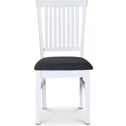 Stol med grå tygsits - Fårö + Möbeltassar