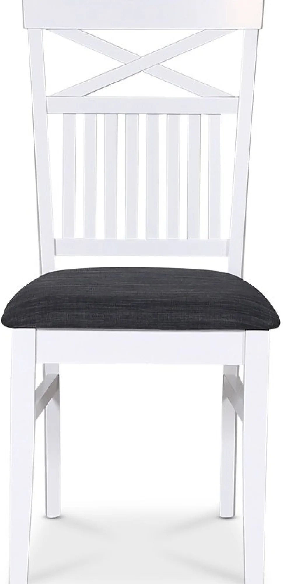 Stol med kryss i ryggen, grå sits - Skagen