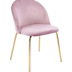 Stol rosa med guldiga ben - Plaza + Textilrengöring för möbler