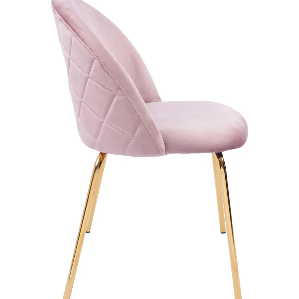 Stol rosa med guldiga ben - Plaza + Textilrengöring för möbler