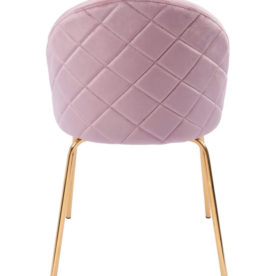 Stol rosa med guldiga ben - Plaza + Textilrengöring för möbler