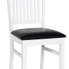 Stol vit med svart sits - Fårö