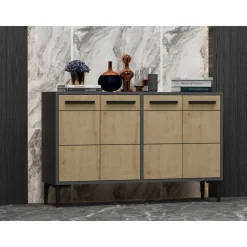 Stria skänk - Antracit/safir ek