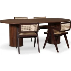 Strömsberg karmstol - Brun mahogny/rotting