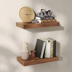 Sussex vägghylla 40 x 20 cm - Brun