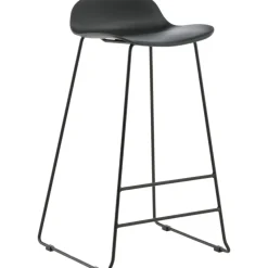 Svall barstol - Svart plast