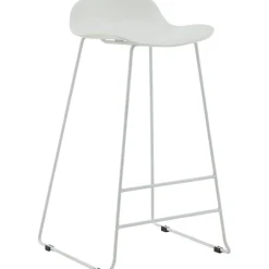 Svall barstol - Vit plast