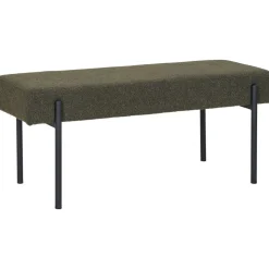 Swindon sittbänk - Mörkgrön bouclé