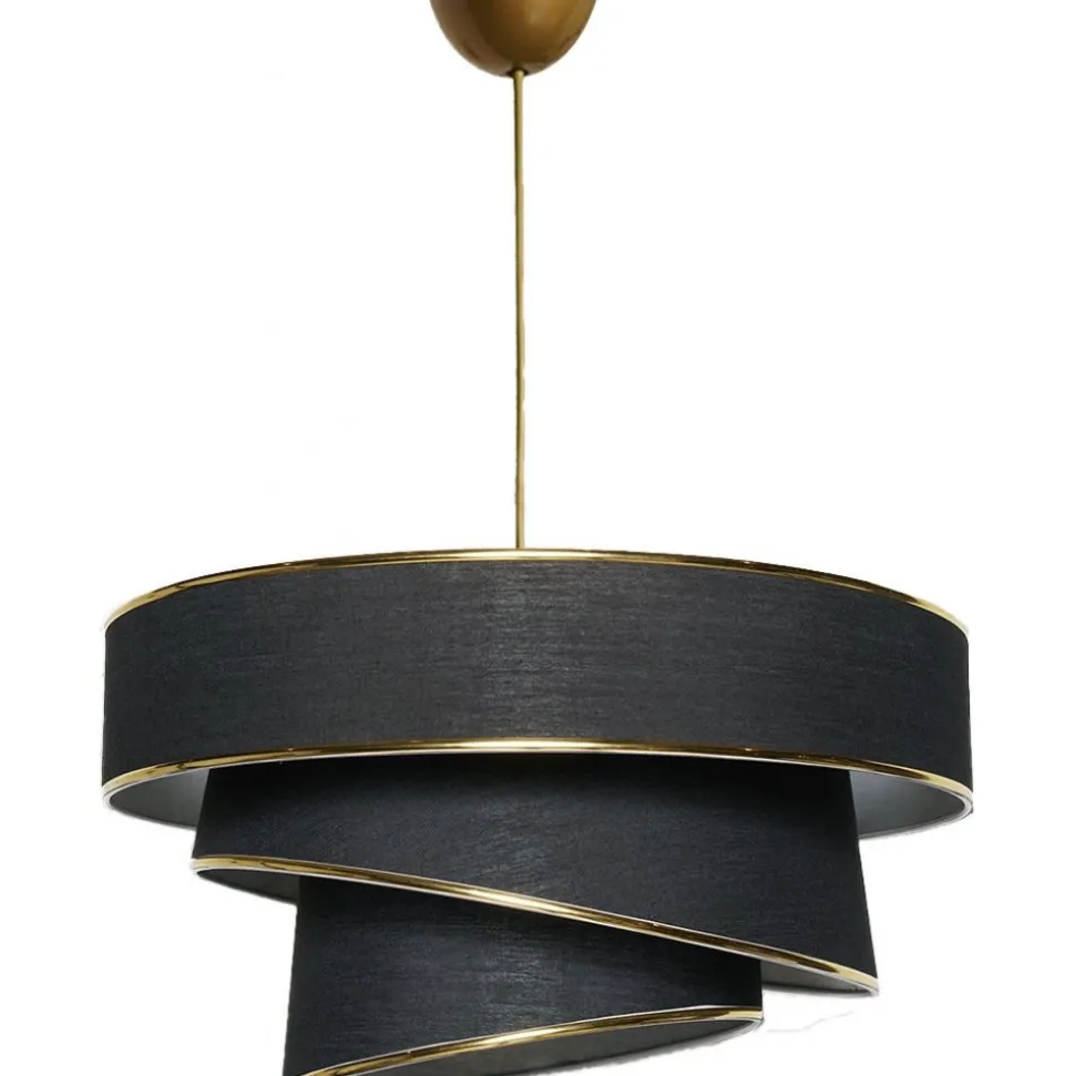 Taklampa Couper - Svart/guld