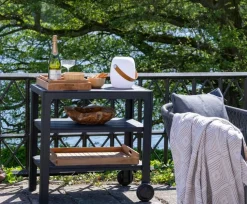 Taormina serveringsvagn - Svart