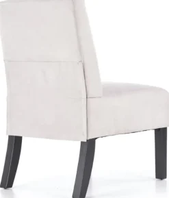 Tarben fåtölj i ljusgrått sammet