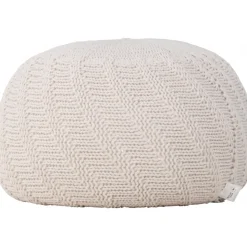 Ted sittpuff Ø45 cm - Offwhite