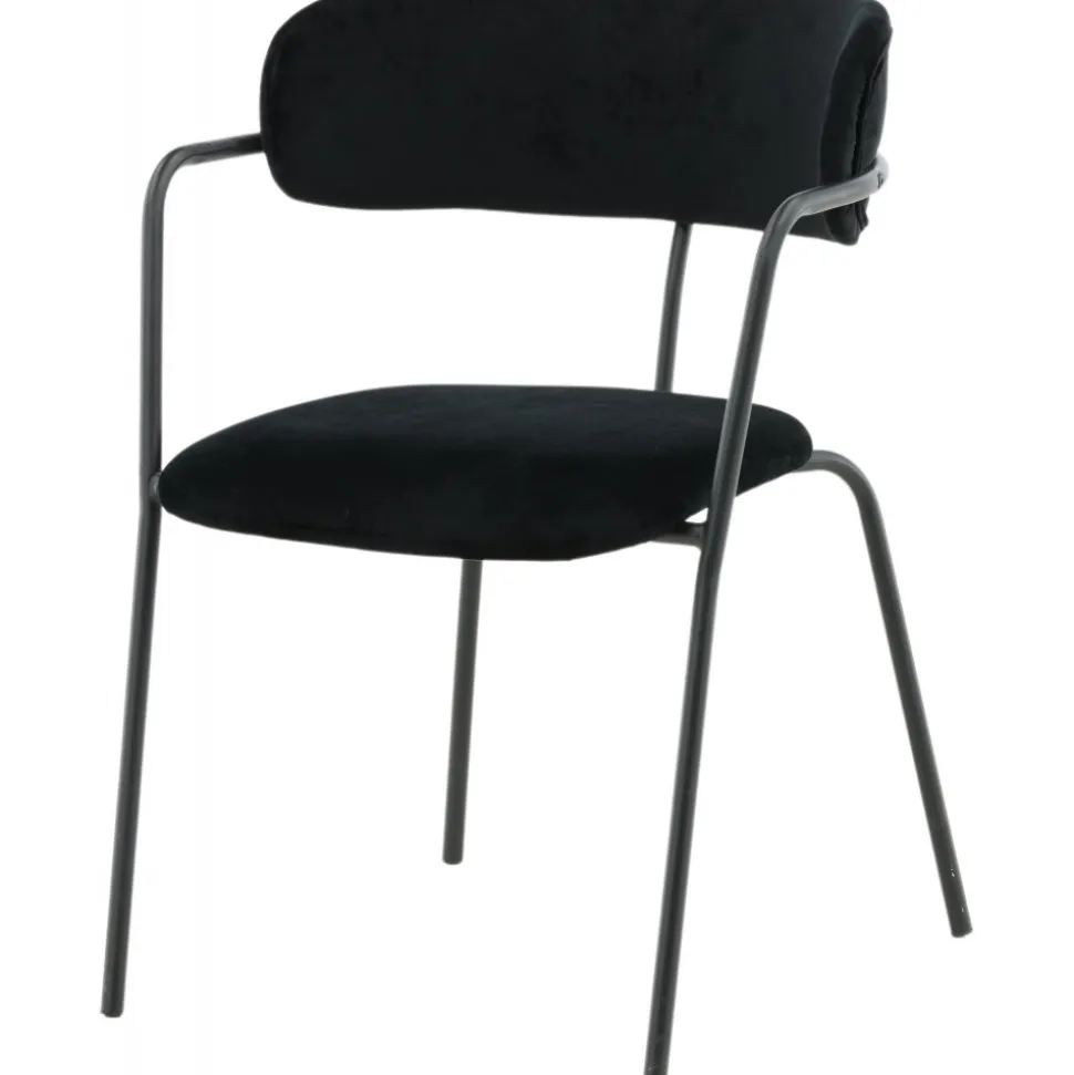 Tell karmstol - Svart