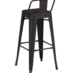 Tempe Flat barstol - Svart