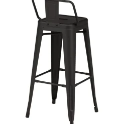 Tempe Flat barstol - Svart