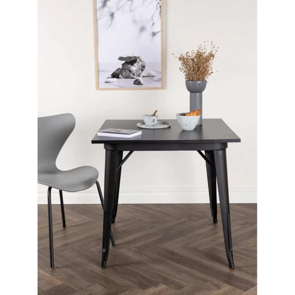 Tempe matbord 80 x 80 cm - Svart