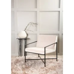 Tetra fåtölj - Beige sammet