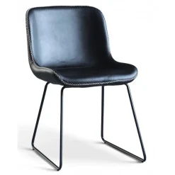 Texas matgrupp med 8 st Texas matstolar Svart PU + Texas matbord betong 200 cm + 5.00 x Möbeltassar