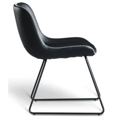 Texas matgrupp med 6 st Texas matstolar Svart PU + Texas matbord whitewash 180x90 cm