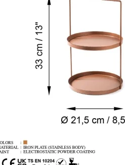 Tilos dekorationsfat - Koppar