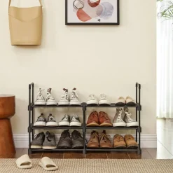 Timmie skohylla 45 x 106 cm - Svart