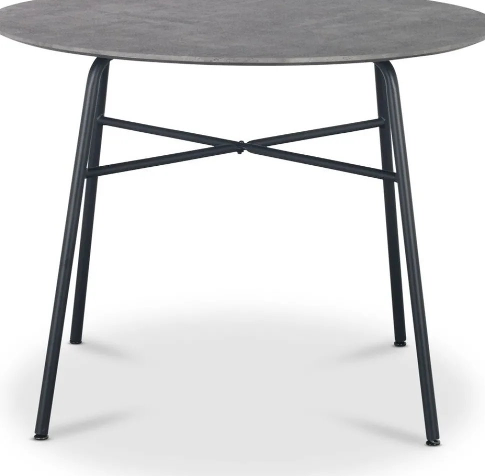 Tofta matbord Ø100 cm - Betongimitation