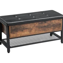 Tomas hallbänk 100 cm - Brun/svart