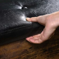 Tomas hallbänk 70 cm - Brun/svart