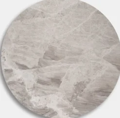 Toppskiva marmor Ø85 cm - Silver Diana
