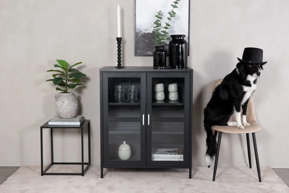 Torpa skåp lågt - Svart