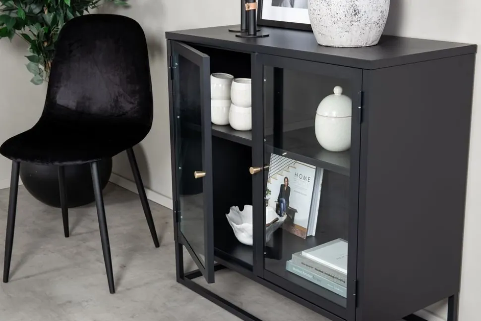 Torsnäs skåp med dörrar - Svart