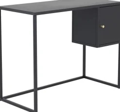 Torsnäs svart skrivbord med låda