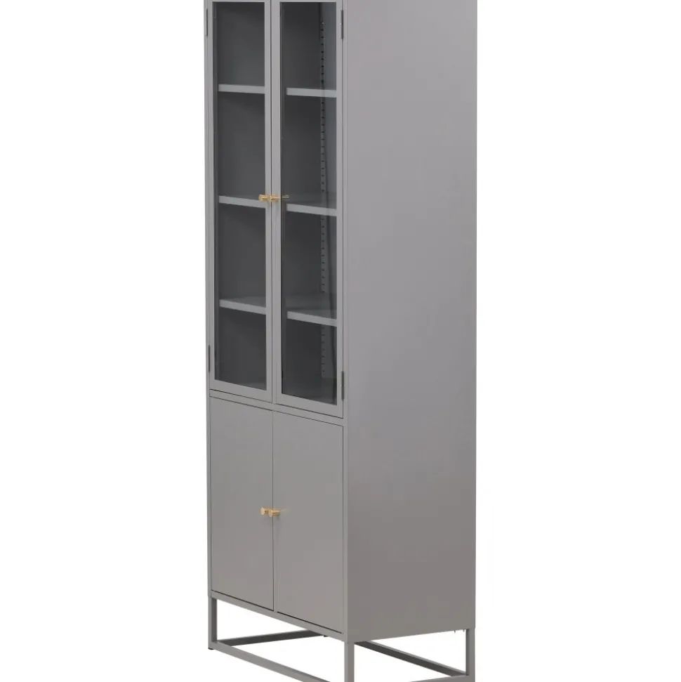 Torsnäs vitrinskåp - Ljusgrå