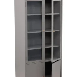 Torsnäs vitrinskåp - Ljusgrå