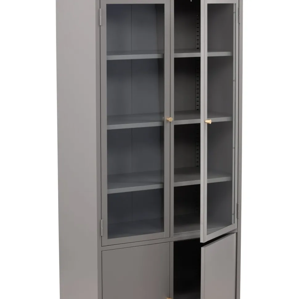 Torsnäs vitrinskåp - Ljusgrå