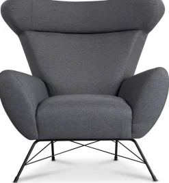 Town fåtölj mörkgrå (Tyg)