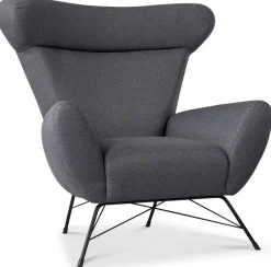 Town fåtölj mörkgrå (Tyg)