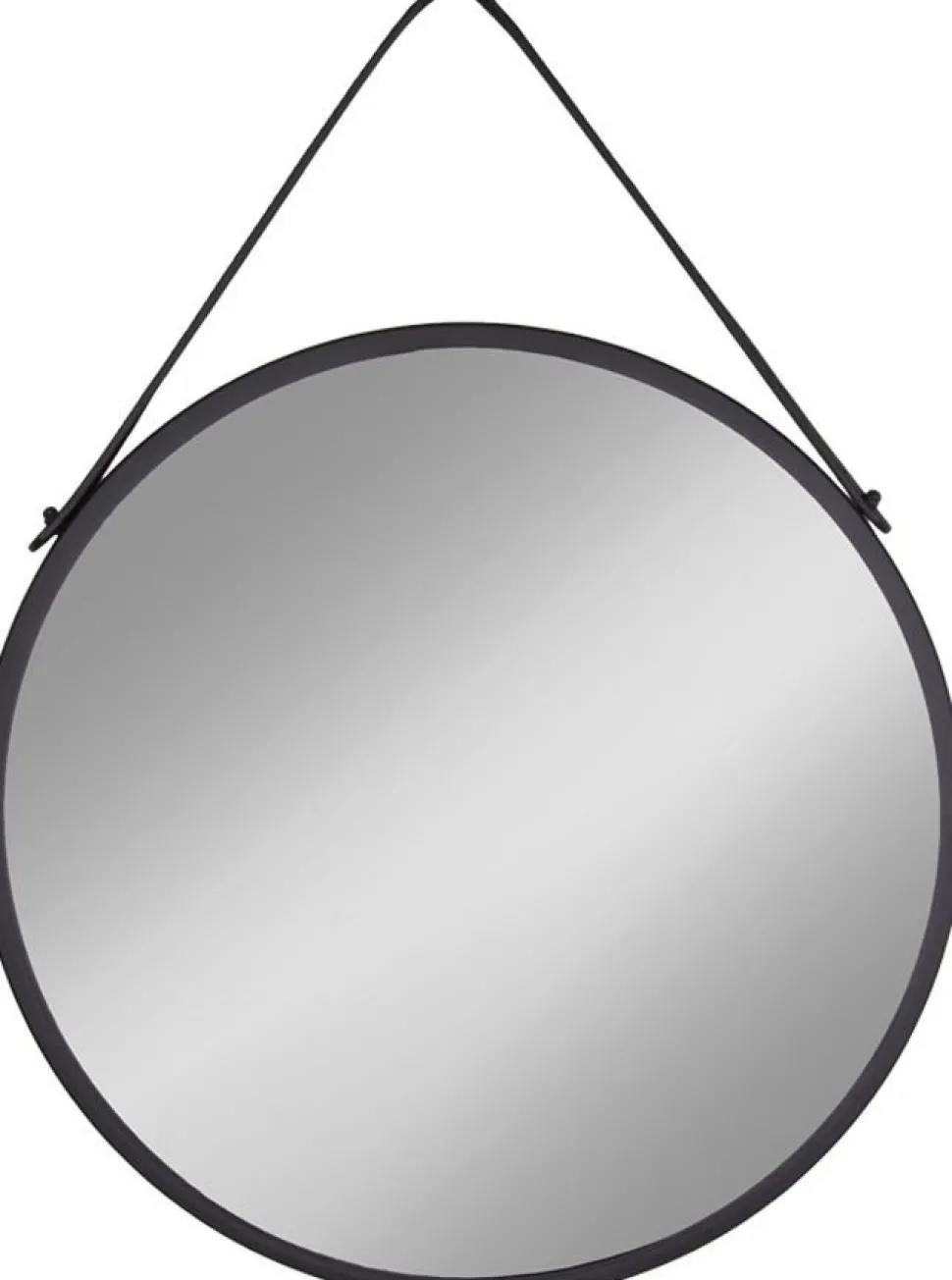 Trapani Spegel - Svart - Ø60 + Karta med möbeltassar på köpet!