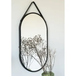 Trapani spegel - Svart + Glas och Kristallrengöring