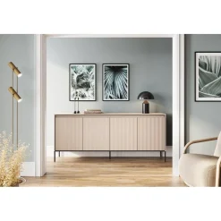 Trend skänk B193 cm - Beige/svart