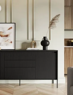 Trend skänk B166 cm - Svart