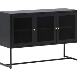 Trerike skänk - Svart + Möbeltassar