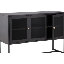 Trerike skänk - Svart + Möbeltassar