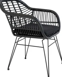 Trieste utestol med dyna - Svart + Textilrengöring för möbler