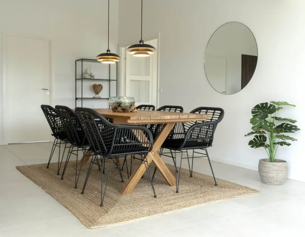 Trieste utestol med dyna - Svart + Textilrengöring för möbler