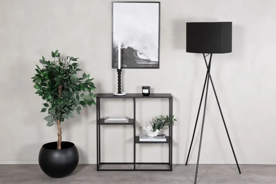 Träne konsolbord 80 x 26 cm - Svart