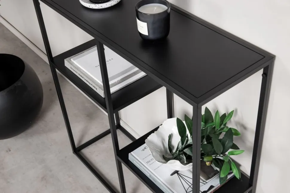 Träne konsolbord 80 x 26 cm - Svart