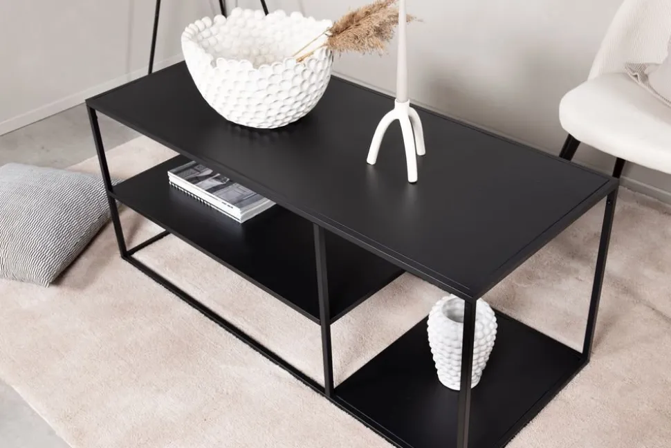 Träne soffbord 120 cm - Svart