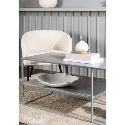 Träne soffbord 120 x 50 cm - Ljusgrå